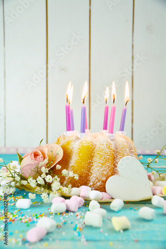 Grußkarte - Geburtstagskuchen