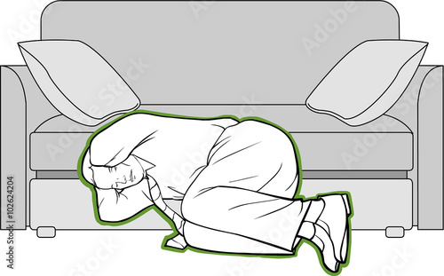 vector illustration of a earthquake protection methods