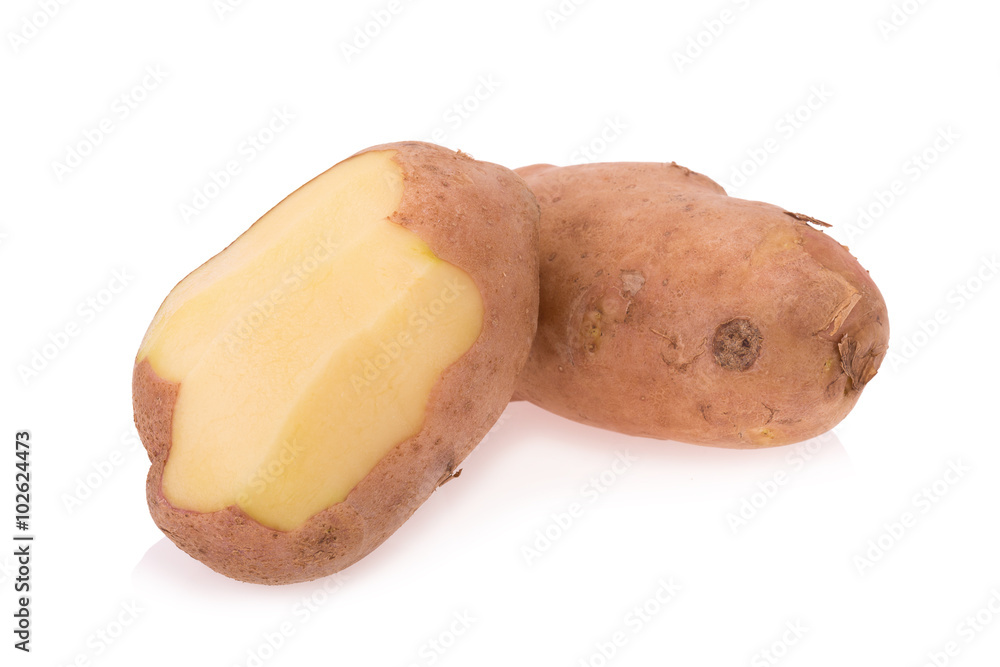 Potato isolated on white background Potato isolated on white background