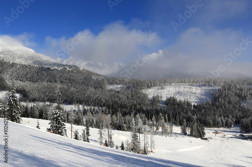 nice winter landscape in Tatras mountains
