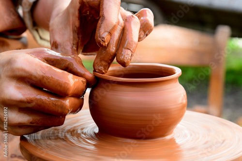 Vászonkép pot from clay