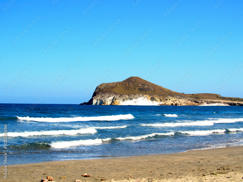 A beach at Cabo de Gata-Níjar Natural Park, Spain