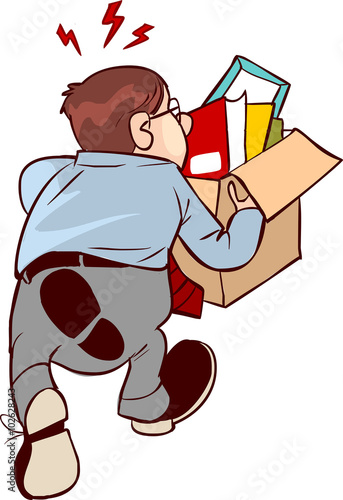 vector illustration of a dismissal