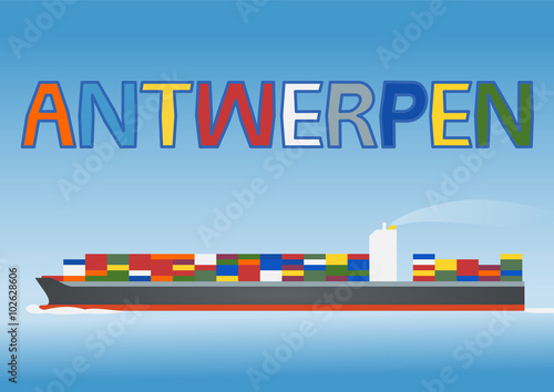 Antwerpen - europäische Hafenstadt in Flandern
