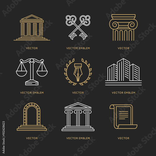 Vector set of logo design templates