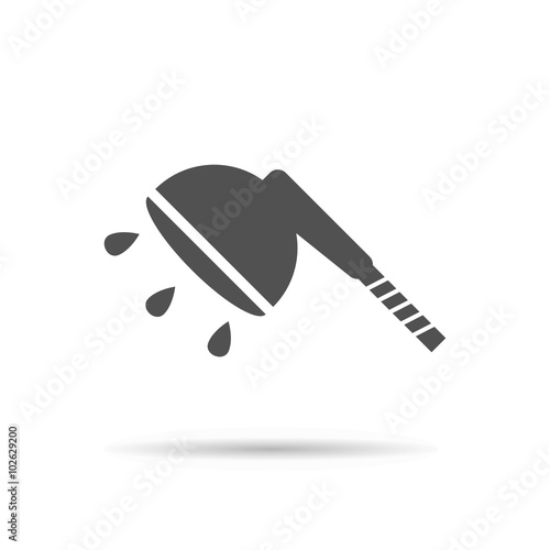 shower hose black icon