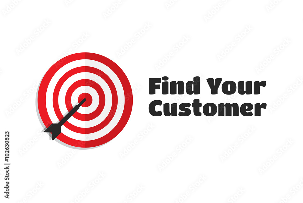 Find Your Customer Target Aim Icon Find Your Customer Target Aim Icon