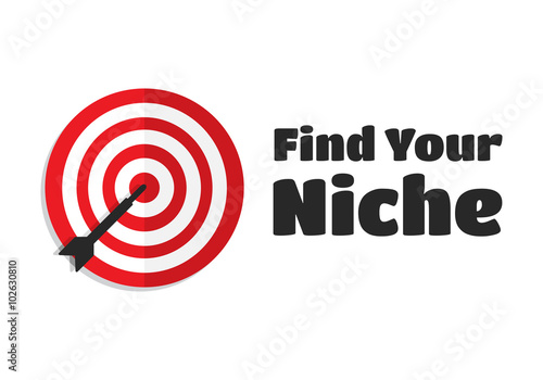 Find Your Niche Target Aim Icon