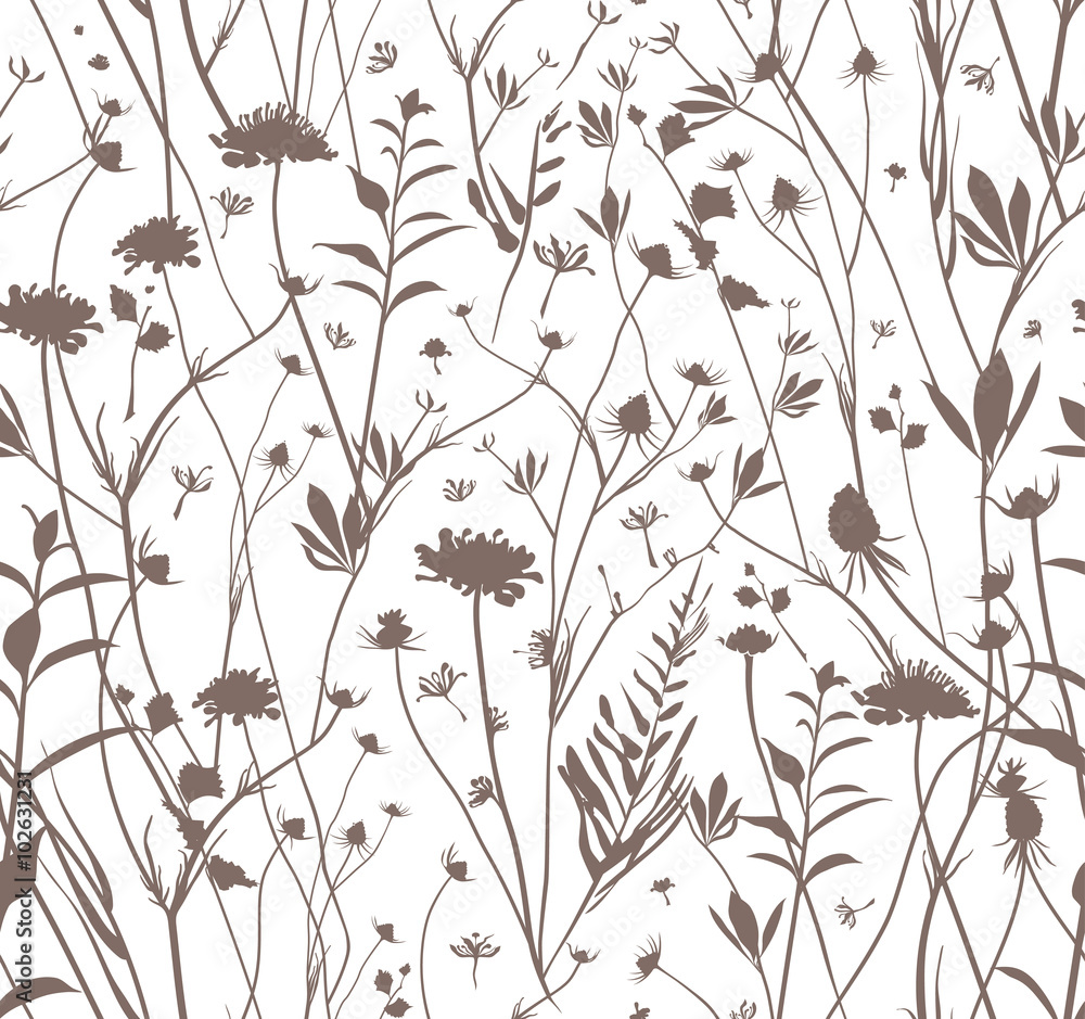 custom made wallpaper toronto digitalSeamless wildflowers template.