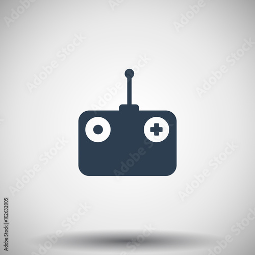 Flat black Radio Control icon