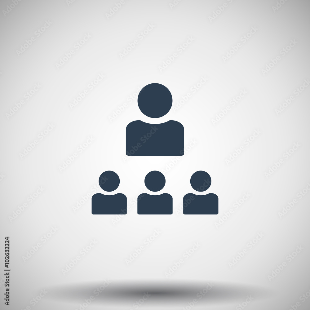 Flat black Organization icon Flat black Organization icon