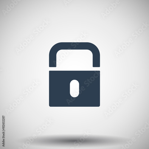 Free Download Flat black Lock icon - GFXLoad
