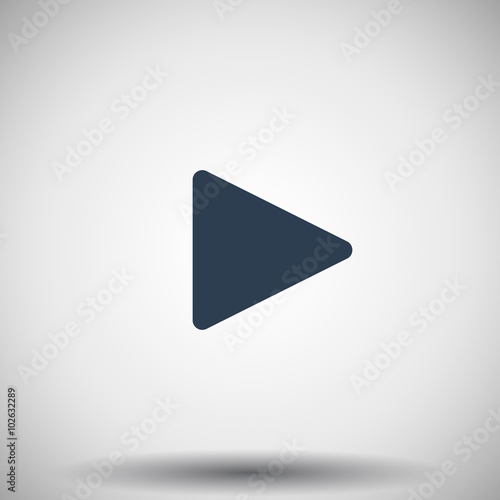 Flat black Play icon Free Download Flat black Play icon - GFXLoad