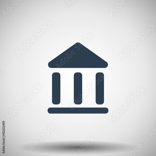 Flat black Museum icon