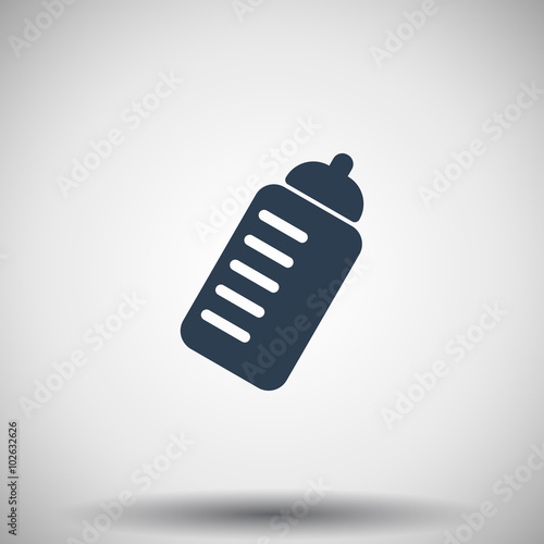 Flat black Sport Drink icon