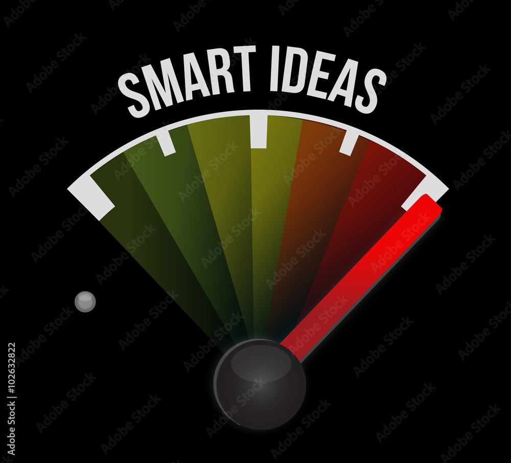 smart ideas meter sign concept