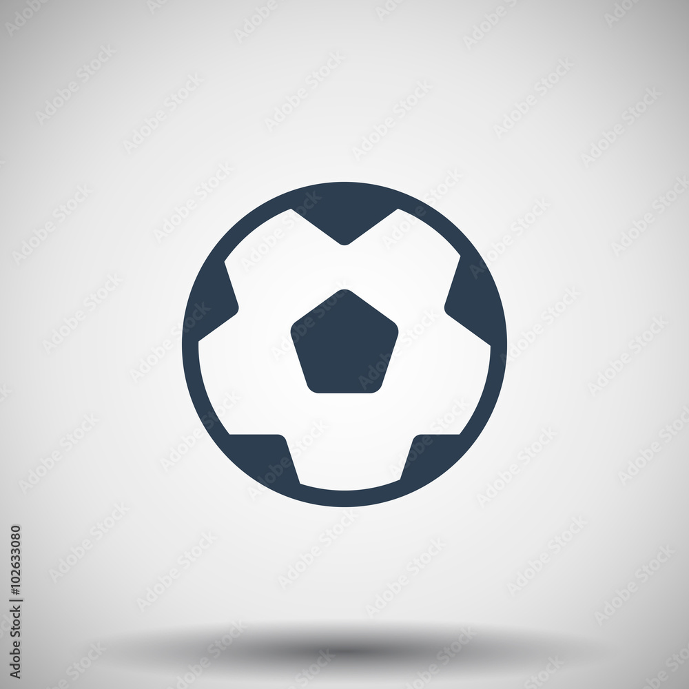 Obraz premium Flat black Soccer Ball icon
