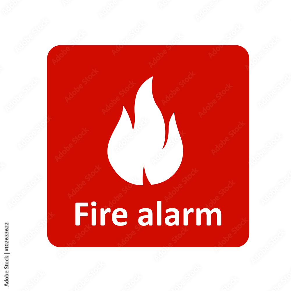 Fire alarm icon for web Fire alarm icon for web