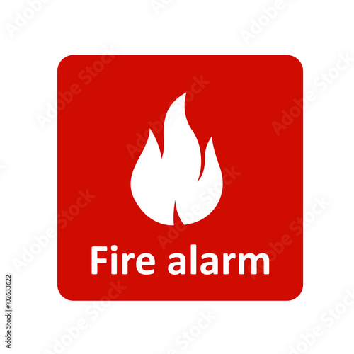 Fire alarm icon for web