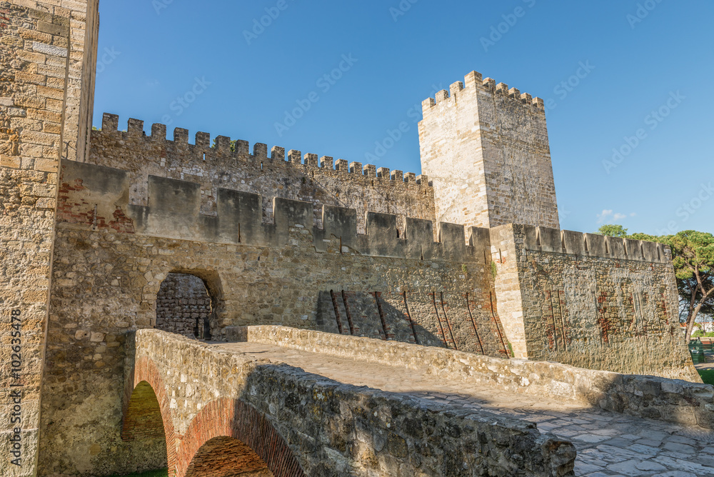 Internal part Castle of Sao Jorge