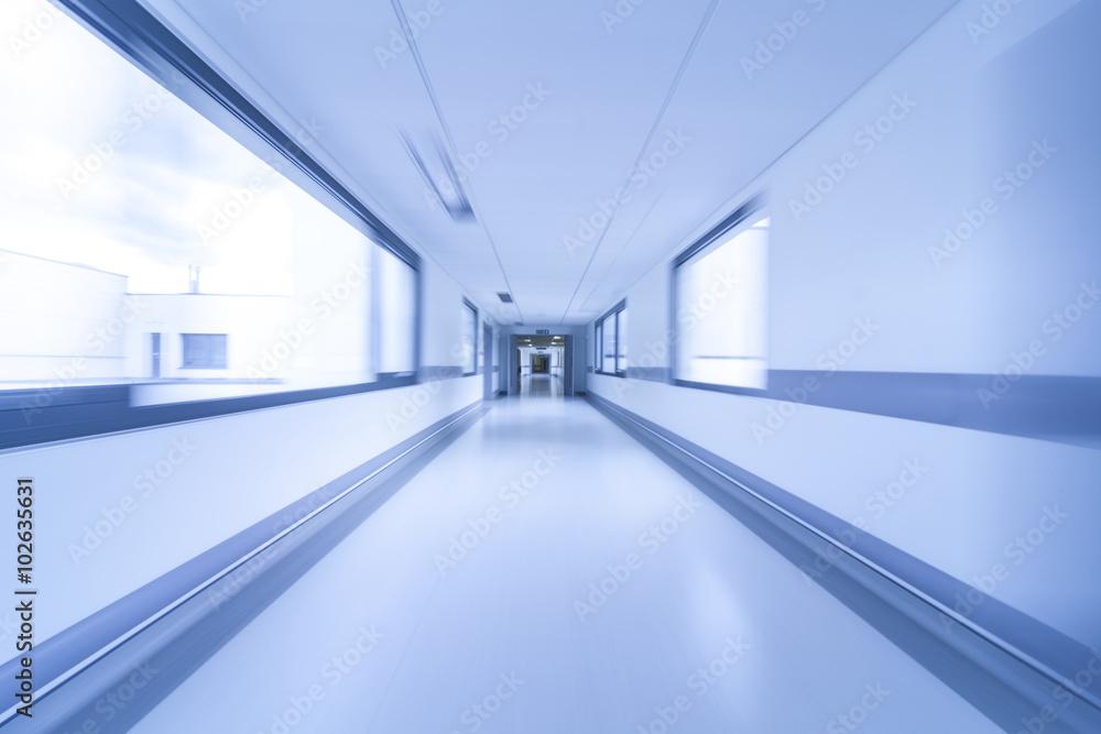 Motion Blur Hospital Corridor