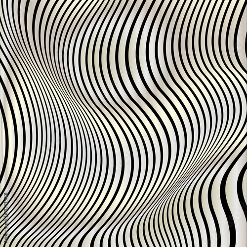 Wallpaper Mural hypnotic strip of steel on a black square background Torontodigital.ca