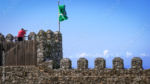 Moorish castle scenery - Sintra, Portugal photo