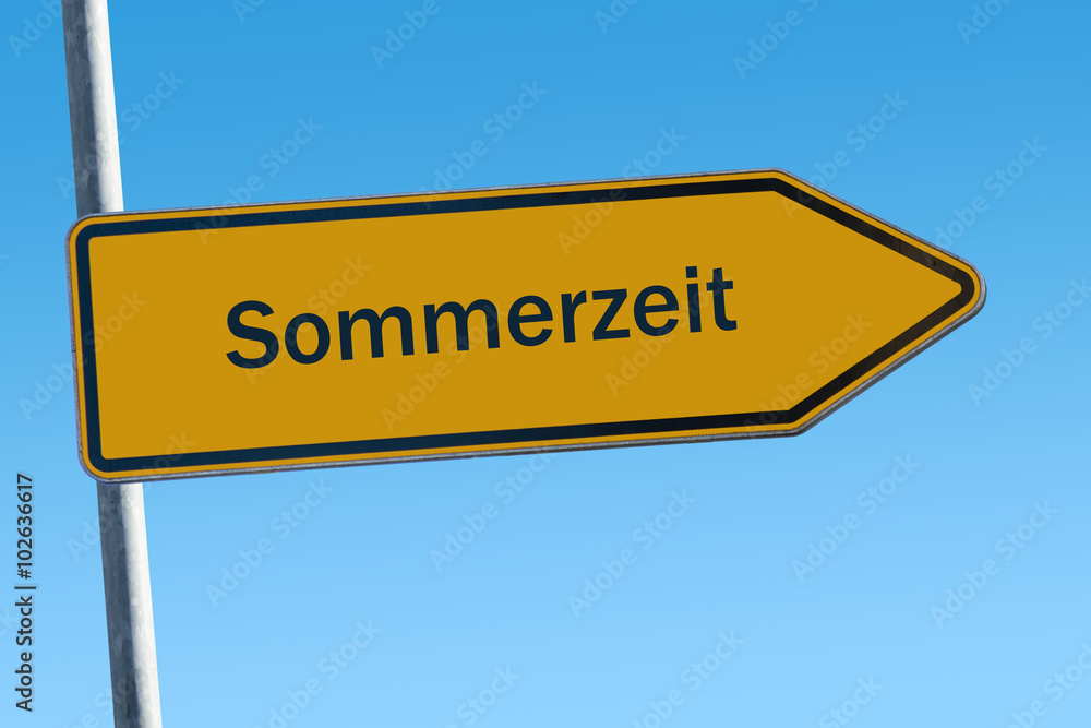 Fototapeta premium Schild 65 - Sommerzeit