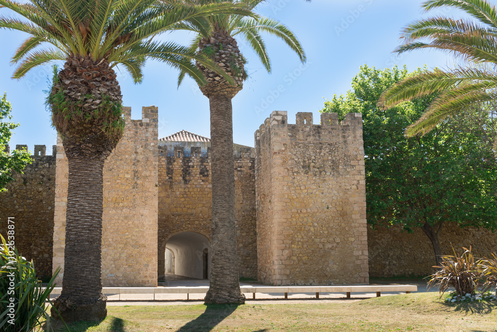 Castle in Silves, old Moorish capital of Portugal. Algarve, Port