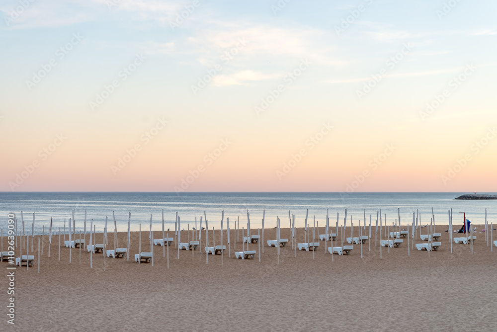 Obraz premium Beach of Albufeira City in Algarve, Portugal