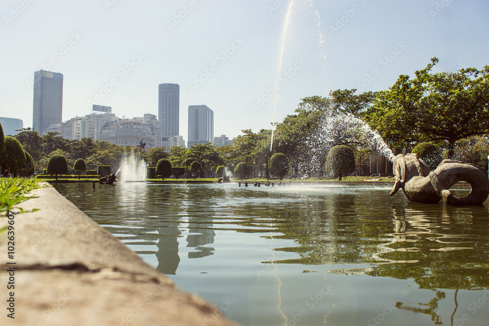 Fototapeta premium Fontes da Praça Paris