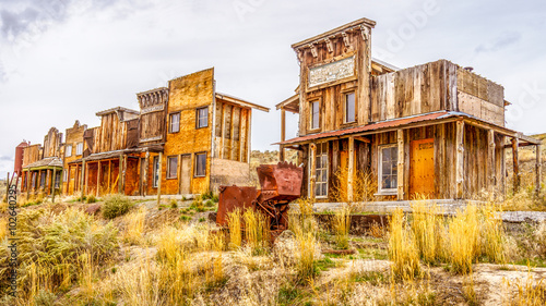 Remnants of an Old Western Ghost Town in the interior of British Columbia