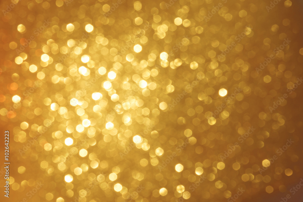 Golden bokeh background Golden bokeh background