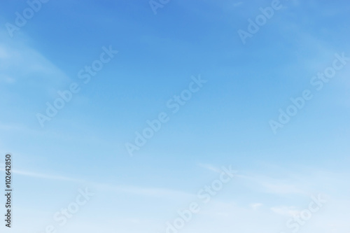 Fantastic soft white clouds against blue sky background, soft fo photo