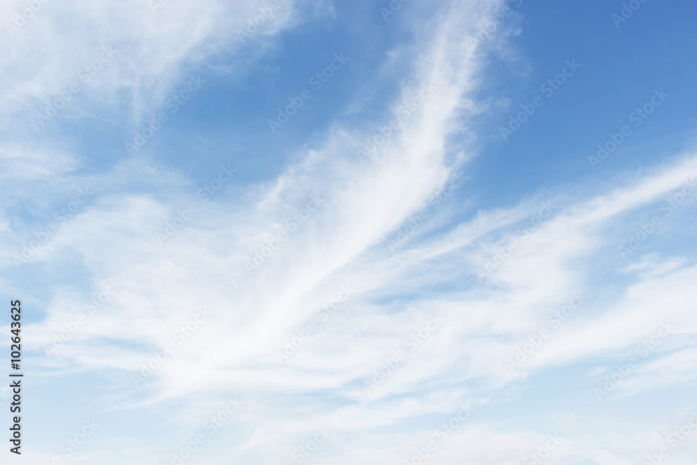 Fantastic soft white clouds against blue sky background, soft fo Fantastic soft white clouds against blue sky background, soft fo