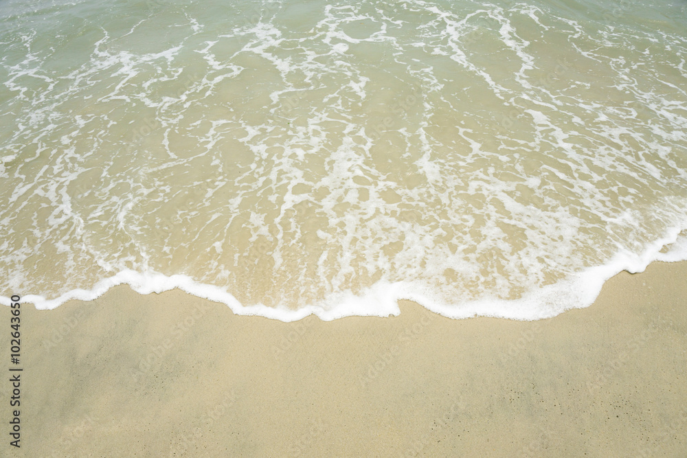 Tropical Seashore, waves and sandy beach Tropical Seashore, waves and sandy beach