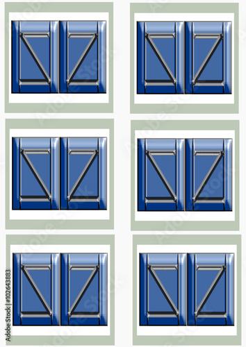 façade de résidence aux volets clos