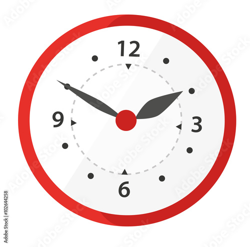 rote Wanduhr Vektor