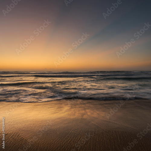 Pre dawn seascape with god rays © Anton Gorlin
