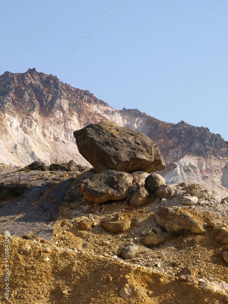 火山の巨岩 火山の巨岩