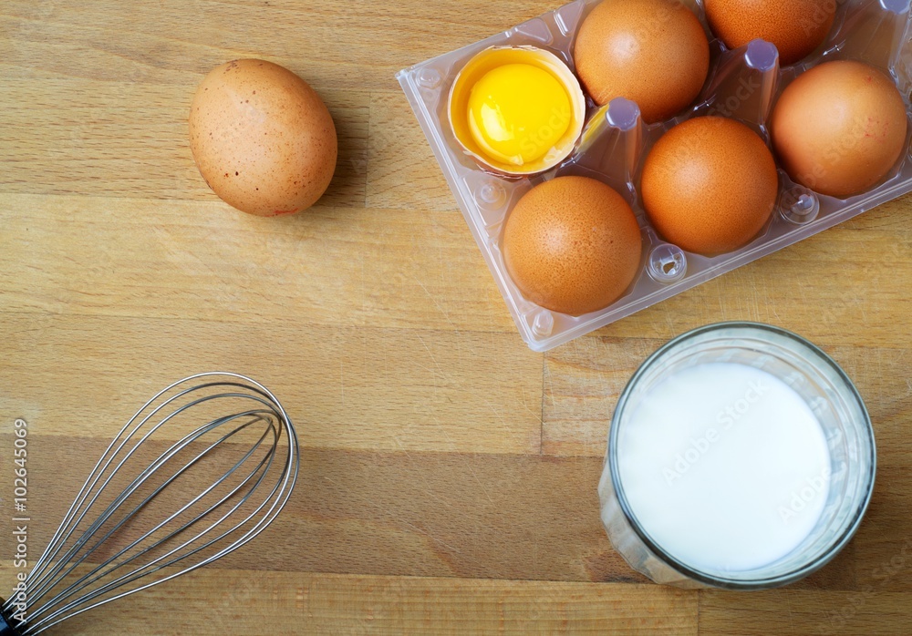 ingredients eggs.top view ingredients eggs.top view