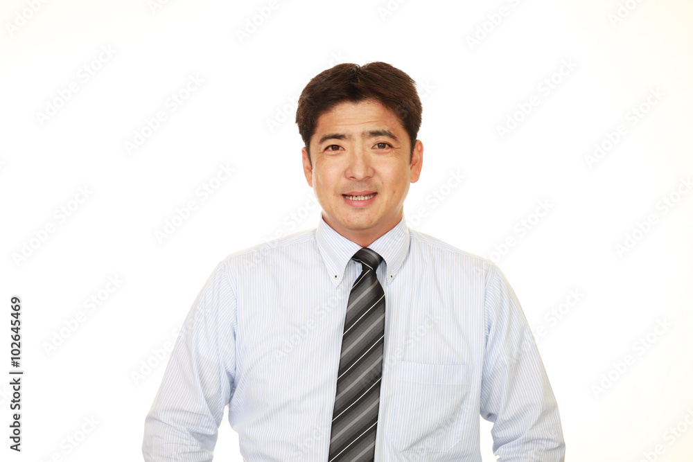 笑顔のビジネスマン 笑顔のビジネスマン