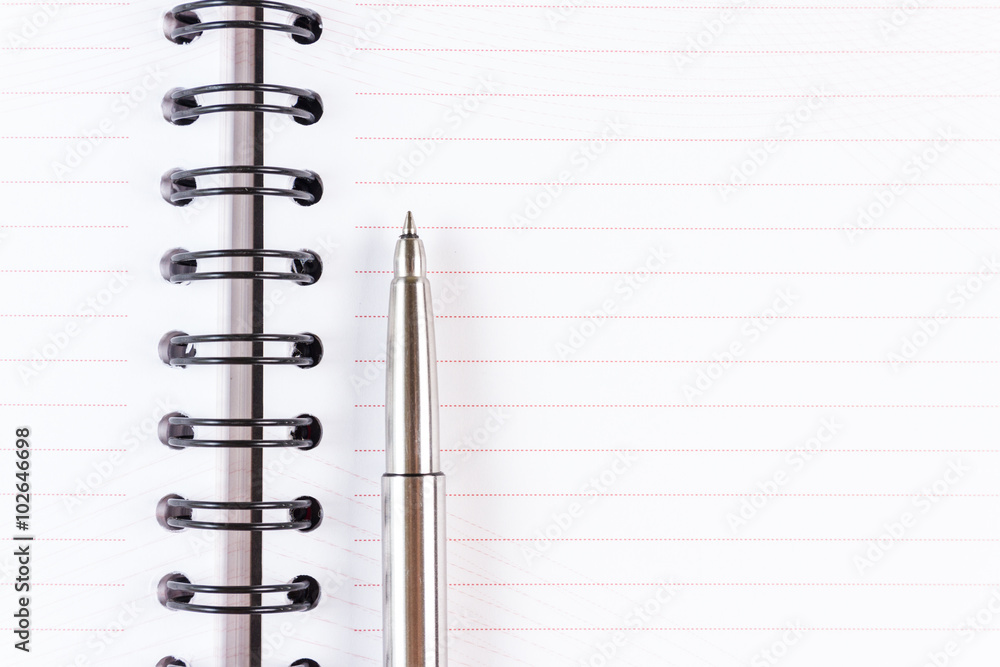 open blank notebook on table open blank notebook on table