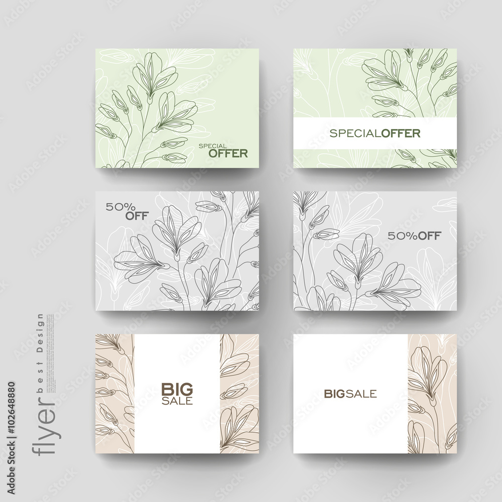 floral ornament vector brochure template. Flyer Layout floral ornament vector brochure template. Flyer Layout