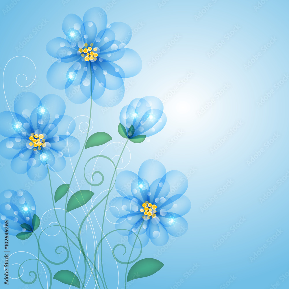 Naklejka premium Abstract floral background