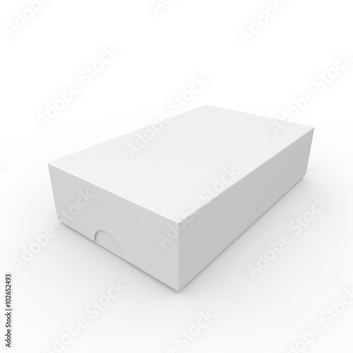 Wallpaper Mural Closed white blank box. With a hole on the lid to open Torontodigital.ca