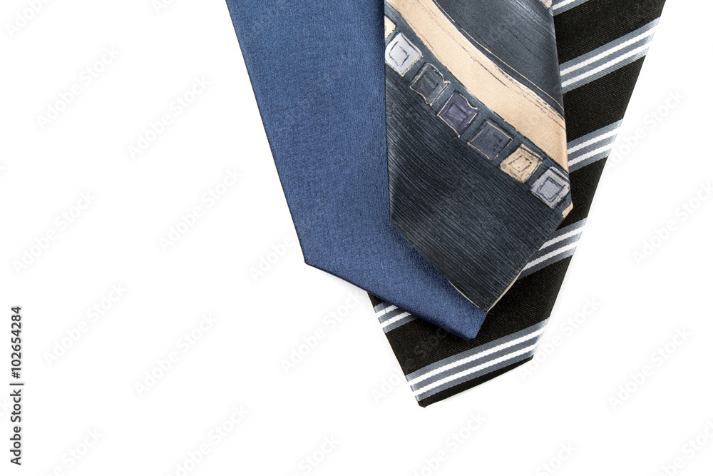 elegant ties on white elegant ties on white