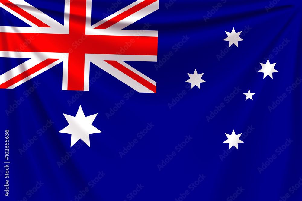 Fototapeta premium back flag australia