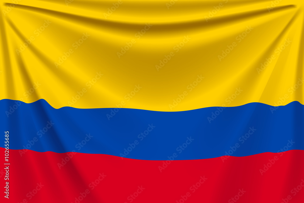 Obraz premium back flag colombia