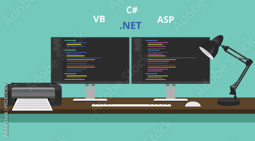 programmer workspace visual studio .net technology asp .net vb visual basic